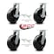 Service Caster 12'' Extra Heavy Duty Phenolic Wheel Caster Set 4 Swivel Locks 2 Brakes, 4PK CRAN-SCC-KP92S1230-PHR-SLB-BSL-2-BSL-2 - alternate 5
